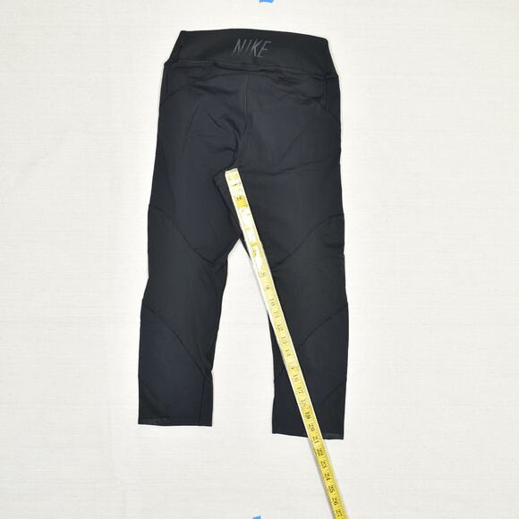 Nike Polyester Black Size M Dri Fit Capri Legging Solid Pull On Women - Picture 5 of 8